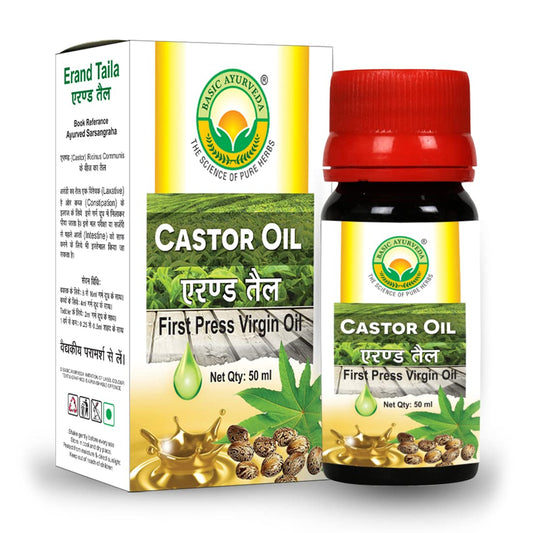 Basic Ayurveda Castor Virgin Oil | Helps Ease Constipation